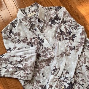 Coldwater Creek floral print button down